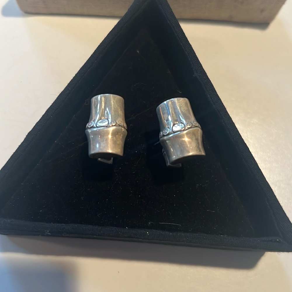 John hardy bamboo sterling silver cufflinks